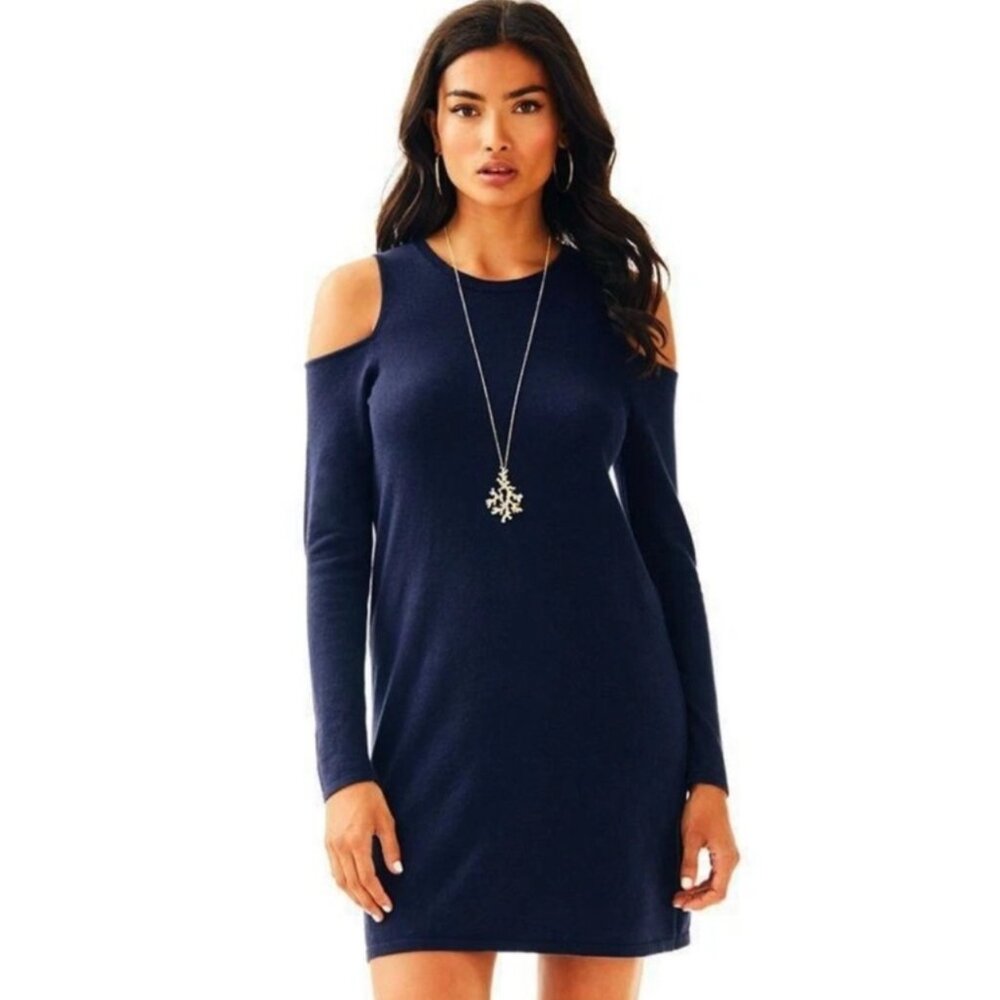 LILLY PULITZER Women's Faire‎ Sweater Dress Navy #27191 | Size M